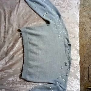 Warm winter gray sweater